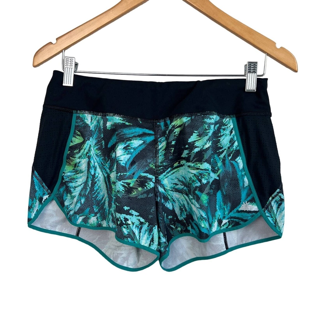 Athleta Track This Run Nepali Teal 3 Inch Athletic Shorts Small Style 271729‎
